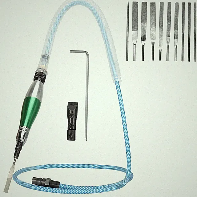 1/8" (3mm) Air Micro Grinder, Pneumatic Pencil Die 28000 RPM Blue
