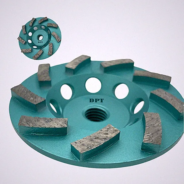 2 Pack 4.5" Diamond Segment Grinding Wheel Disc for Concrete Angle Grinders