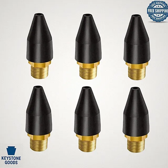 Set of 6 Rubber Air Nozzle Tips for Car & Air Tools - Durable, Compact, Easy Fit